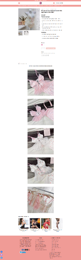 Set đồ lót ren sexy quần hở đũng DL01 - Áo lót ren Quần lót ren gợi cảm